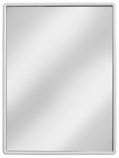 Zrcadlo 40 x 30 cm bílý plastový rám MATĚJ